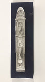 Rare Ocean Princess 2000 Inaugural Heavy Metal Detailed Cruise Ship Model on Dark Blue Base