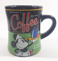 Disney Mickey's Coffee "Really Swell" All-Method Grind Disney Blend Black and Green Ceramic Coffee Mug Cup