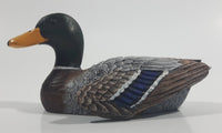 Vintage 1970s Heritage Decoys Mallard Duck with Wing Lifted Miniature Decorative Ornament J.B. Garton