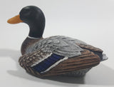 Vintage 1970s Heritage Decoys Mallard Duck with Wing Lifted Miniature Decorative Ornament J.B. Garton