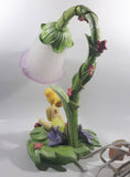 2004 Hampton Bay Disney Tinkerbell Flowers and Vine Lamp with Purple and White Bell Tulip Shade - No Wings