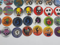 1990s Numbered Pogs / Caps Lot of 52