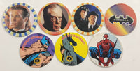 1990s Mixed Batman Forever, SkyCaps, Spider-Man Pogs / Caps Lot of 7