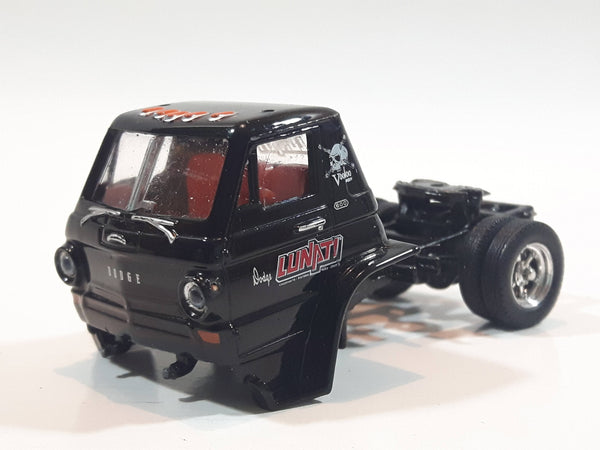 2017 Castline M2 Machines 1970 Dodge L600 Semi Truck Black Die Cast Toy Car Vehicle - No Front Wheels