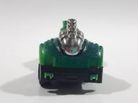 Rare Motor Max 6402 Dinosaur Shaped Green Die Cast Toy Car Vehicle - Missing a Wheel