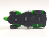 Rare Motor Max 6402 Dinosaur Shaped Green Die Cast Toy Car Vehicle - Missing a Wheel