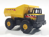 1998 Maisto Tonka Hasbro Mighty Dump Truck 768 Yellow 1/64 Scale Die Cast Toy Car Construction Vehicle