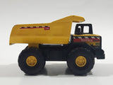 1998 Maisto Tonka Hasbro Mighty Dump Truck 768 Yellow 1/64 Scale Die Cast Toy Car Construction Vehicle