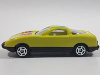 Greenbrier International #7 Yellow Die Cast Toy Car Vehicle