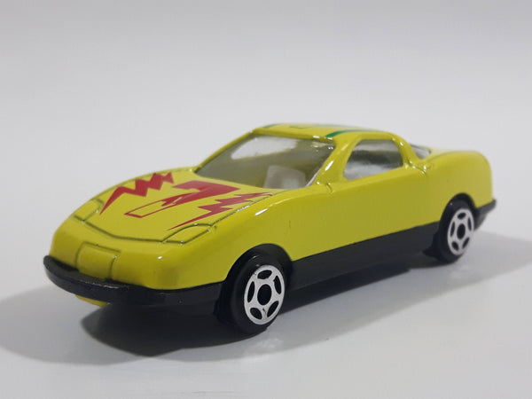 Greenbrier International #7 Yellow Die Cast Toy Car Vehicle