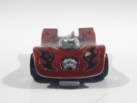 2008 Hot Wheels Motoblade Dark Red Plastic Toy Car Vehicle McDonald's Happy Meal with Crash Sound - Dead Battery