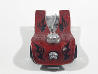 2008 Hot Wheels Motoblade Dark Red Plastic Toy Car Vehicle McDonald's Happy Meal with Crash Sound - Dead Battery