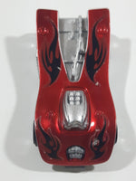2008 Hot Wheels Motoblade Dark Red Plastic Toy Car Vehicle McDonald's Happy Meal with Crash Sound - Dead Battery
