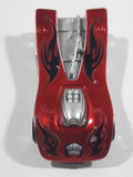 2008 Hot Wheels Motoblade Dark Red Plastic Toy Car Vehicle McDonald's Happy Meal with Crash Sound - Dead Battery