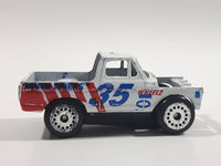 Zee Toys Dyna Wheels D125 Rough Riders Pickup Truck #35 White Die Cast Toy Car Vehicle
