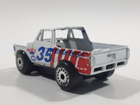 Zee Toys Dyna Wheels D125 Rough Riders Pickup Truck #35 White Die Cast Toy Car Vehicle