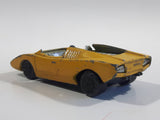 Vintage 1973 Lesney Matchbox Superfast No. 27 Lamborghini Countach Yellow Die Cast Toy Super Dream Car Vehicle - No Roof