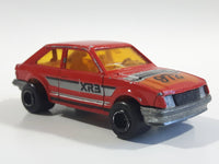 Majorette No. 212 Ford Escort XR3 Red 1/52 Scale Die Cast Toy Car Vehicle