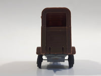 Unknown Brand Horse Animal Livestock Trailer Brown Plastic Die Cast Toy Car Vehicle with Opening Door