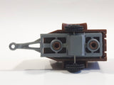 Unknown Brand Horse Animal Livestock Trailer Brown Plastic Die Cast Toy Car Vehicle with Opening Door