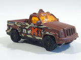 2005 Matchbox Military Troop Carrier Truck Matte Brown Die Cast Toy Car Vehicle