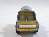 Vintage PlayArt Cement Mixer Yellow and Orange Die Cast Toy Car Construction Building Equipment Vehicle - Missing half the Windsheild - Hong Kong