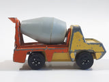 Vintage PlayArt Cement Mixer Yellow and Orange Die Cast Toy Car Construction Building Equipment Vehicle - Missing half the Windsheild - Hong Kong