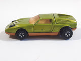 Vintage 1971 Lesney Matchbox SpeedKings No. K-30 Mercedes C111 Green Die Cast Toy Car Vehicle with Flip Up Headlights and Opening Hood