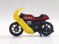 Vintage 1979 Tonka Motorcycle Sport Bike Cafe Racer Red, Black, Yellow Plastic Toy Made in Hong Kong