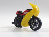 Vintage 1979 Tonka Motorcycle Sport Bike Cafe Racer Red, Black, Yellow Plastic Toy Made in Hong Kong