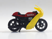 Vintage 1979 Tonka Motorcycle Sport Bike Cafe Racer Red, Black, Yellow Plastic Toy Made in Hong Kong