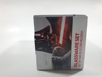 Disney Star Wars Glassware Set of Two 10 oz (295 ML) Each Etched Glass Cups New in Box
