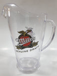 Miller Genuine Draft 9 1/4" Tall Plastic Beer Pitcher Jug