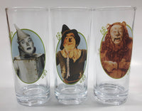 Vandor The Wizard of Oz The Tin Man, Scarecrow, and The Cowardly Lion Characters 6" Tall Glass Cups Set of 3