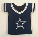 Dallas Cowboys NFL Football Team Jersey Shaped Foam Beer Holder Koozie