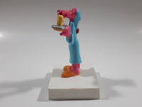 1989 United Artists Pictures Pink Panther in Night Gown "No One Holds A Candle To You" 3 1/2" Tall Plastic Figure on Stand