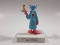 1989 United Artists Pictures Pink Panther in Night Gown "No One Holds A Candle To You" 3 1/2" Tall Plastic Figure on Stand