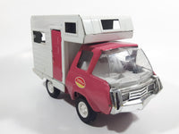 Vintage 1970s Tonka Camper Truck Pink and White Pressed Steel Toy Car Vehicle