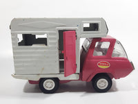 Vintage 1970s Tonka Camper Truck Pink and White Pressed Steel Toy Car Vehicle