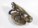 Nexxtech Vintage Style 1935 Reproduction Paramount Collection Classic Series Ornate Brass Fancy Push Button Telephone