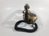 Nexxtech Vintage Style 1935 Reproduction Paramount Collection Classic Series Ornate Brass Fancy Push Button Telephone