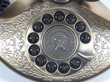 Nexxtech Vintage Style 1935 Reproduction Paramount Collection Classic Series Ornate Brass Fancy Push Button Telephone