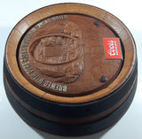 Vintage 1980 Adolph Coors "America's Fine Light Beer" Barrel Shaped 3D Plastic Sign Wall Hanging 18" Diameter "Brewed With Pure Rocky Mountain Spring Water"