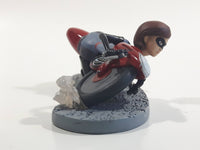 2018 Disney Pixar Incredibles 2 Elastigirl Riding Motorcycle PVC Toy Figurine