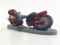 2018 Disney Pixar Incredibles 2 Elastigirl Riding Motorcycle PVC Toy Figurine