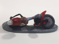 2018 Disney Pixar Incredibles 2 Elastigirl Riding Motorcycle PVC Toy Figurine