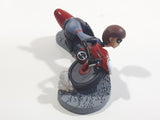 2018 Disney Pixar Incredibles 2 Elastigirl Riding Motorcycle PVC Toy Figurine