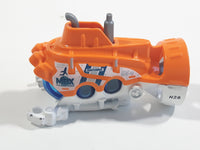 2020 Matchbox MBX Marine Rescue Deep Diver Orange and White Die Cast Toy Submersible Vehicle