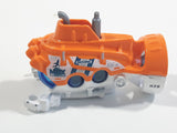 2020 Matchbox MBX Marine Rescue Deep Diver Orange and White Die Cast Toy Submersible Vehicle