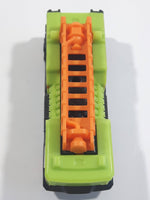 2019 Hot Wheels HW Rescue 5 Alarm Fire Engine Ladder Truck Lime Green Die Cast Toy Car Emergency Rescue Vehicle